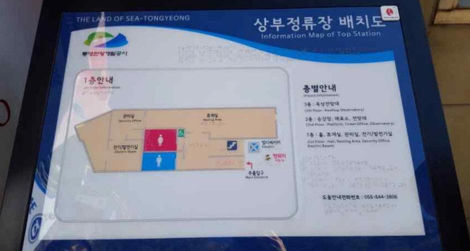 상부 정류장 배치도