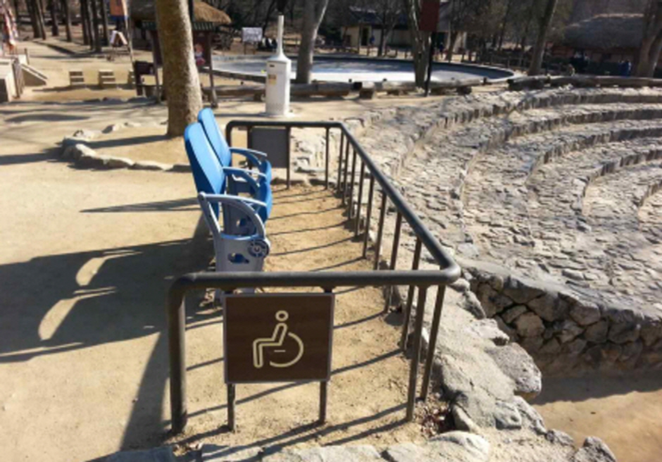 농악 공연장 장애인 관람석